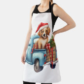 Waterverf puppy met geschenken schort (Insitu)