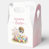 Waterverf Puppy Paaseieren & Bloemen - Bedankdoosjes (Geopend)