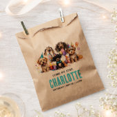 Waterverf puppy pawty dog verjaardag bedankzakje (Geknipt)