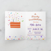 Waterverf Puppy Verjaardagsuitnodiging Kaart (Binnen)