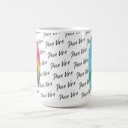 Waterverf Pura Vida Surfboard Costa Rica Koffiemok (Center)