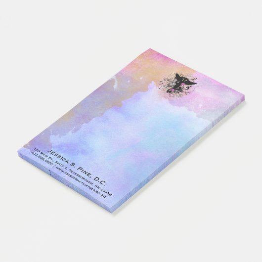 Waterverf {puren} Chiropraktijk Post-it® notes (Schuin)