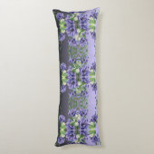Waterverf Purple Flowers Body Pillow Lichaamskussen (Achterkant (Verticaal))