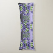 Waterverf Purple Flowers Body Pillow Lichaamskussen (Voorkant Verticaal)