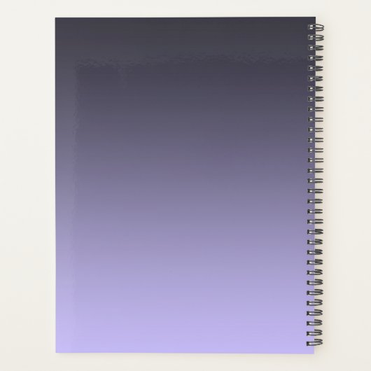 Waterverf Purple Flowers Planner (Achterkant)