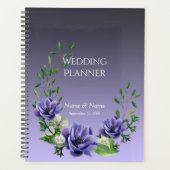 Waterverf Purple Flowers Planner (Voorkant)