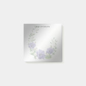 Waterverf Purple Flowers Post it Notes (Voorkant)