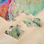 Waterverf puzzel vliegende vrouw (Zijkant)
