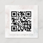 Waterverf QR-code Bindende RSVP Informatiekaartje (Achterkant)