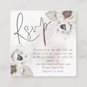 Waterverf QR-code Bindende RSVP Informatiekaartje (Voorkant)