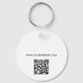 Waterverf QR-code geboorte postpartum doula Sleutelhanger (Achterkant)