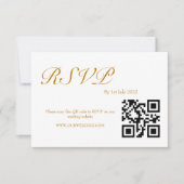 Waterverf QR-code ROOS RSVP Kaartje (Voorkant)