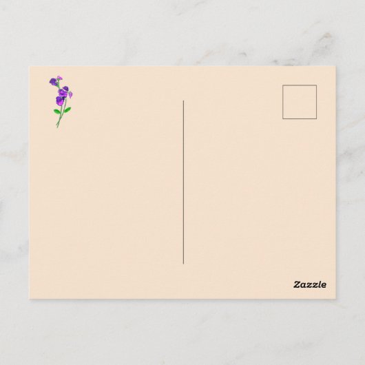 Waterverf Quaint English Cottage Garden Briefkaart (Achterkant)