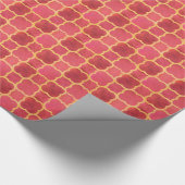 Waterverf Quatrefoil Cadeaupapier (Hoek)