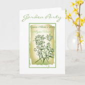 Waterverf Queen Ann's Lace Seed Packet Note Kaart (Gele Bloem)