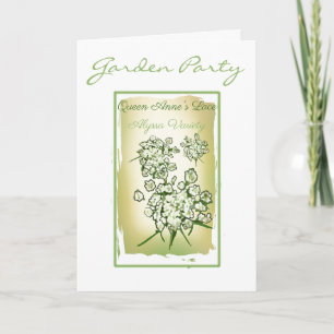 Waterverf Queen Ann's Lace Seed Packet Note Kaart