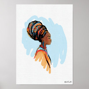 Waterverf Queen Wall Art Poster