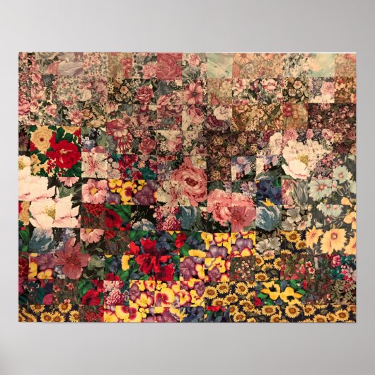 waterverf quilt design poster (Voorkant)