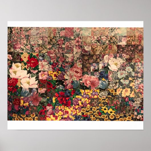 waterverf quilt design posterposter poster (Voorkant)