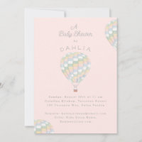 waterverf quilt heteluchtballon Baby shower
