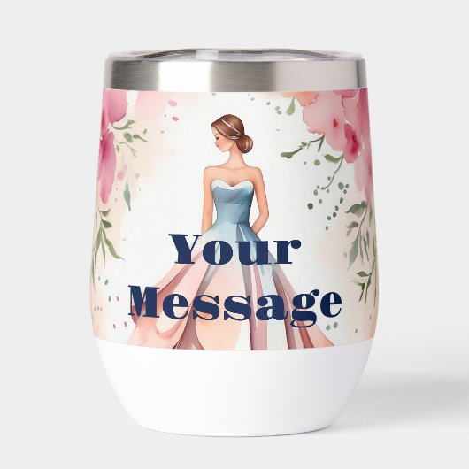 Waterverf Quinceanera Viering (Achterkant)