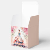 Waterverf Quinceanera Viering Bedankdoosjes (Geopend)