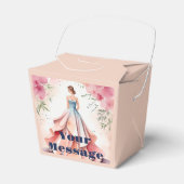 Waterverf Quinceanera Viering Bedankdoosjes (Voorkant Zijde)