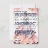 Waterverf Quinceanera Viering Bedankkaart (Voorkant)