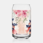 Waterverf Quinceanera Viering Blikvorm Glas (Links)