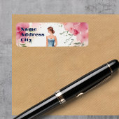 Waterverf Quinceanera Viering Etiket