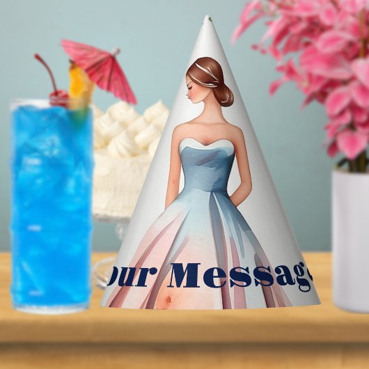 Waterverf Quinceanera Viering Feesthoedjes