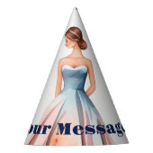 Waterverf Quinceanera Viering Feesthoedjes (Voorkant)