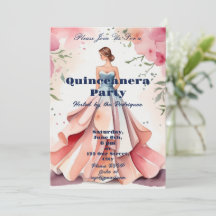 Waterverf Quinceanera Viering