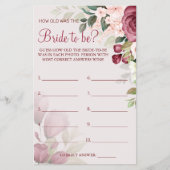 Waterverf Raad eens hoe oud ze was Flyer (Voorkant)