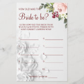 Waterverf Raad eens hoe oud ze was Flyer (Voorkant)