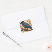 Waterverf Raaf Kraai Sticker (Envelop)