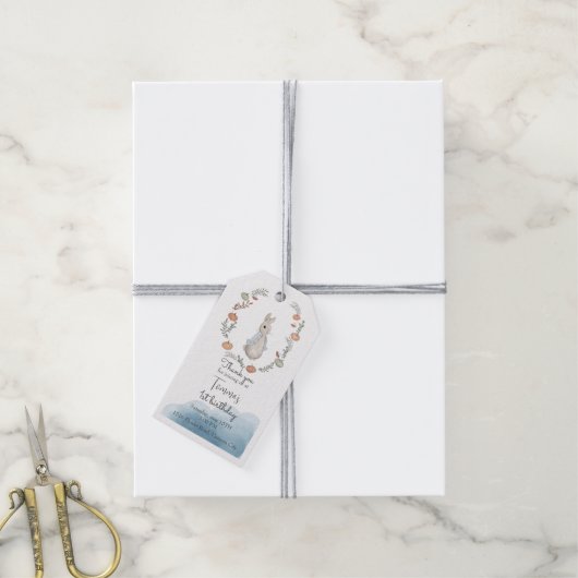 Waterverf Rabbit Peter Gift Labels Cadeaulabel (Met Touw)