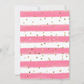 Waterverf Rabbit Spring Flowers Baby shower Kaart (Achterkant)