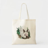 Waterverf Rabbit Woodland Cute Bunny Tote Bag (Voorkant)