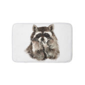 Waterverf Raccoon Bblazen Kisses Funny art Badmat (Voorkant)