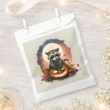 Waterverf Raccoon Halloween