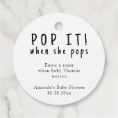 Waterverf race auto - pop het! Als ze poppen Bedankjes Labels (Achterkant)