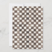 Waterverf Race Car Derde Verjaardagsuitnodiging Kaart (Achterkant)