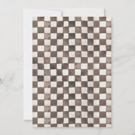 Waterverf Race Car Derde Verjaardagsuitnodiging Kaart (Achterkant)