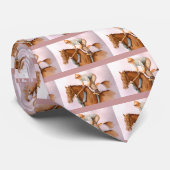 Waterverf Race Horse en Jockey Stropdas (Opgerold)