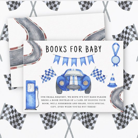 Waterverf raceauto - Boeken voor baby Informatiekaartje