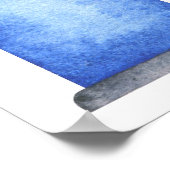 Waterverf raceauto eerste verjaardagsfeest welkom poster (Hoek)