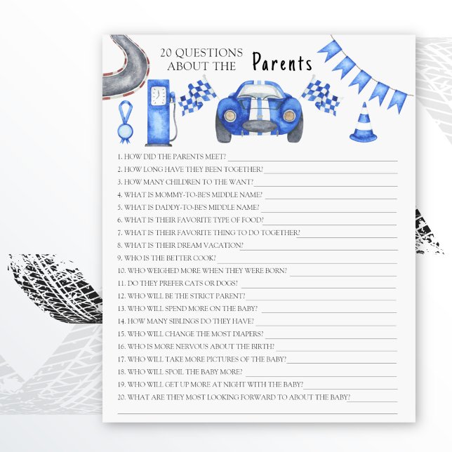 Waterverf Racing baby - spelletjes over de ouders (Creator heeft geüpload)