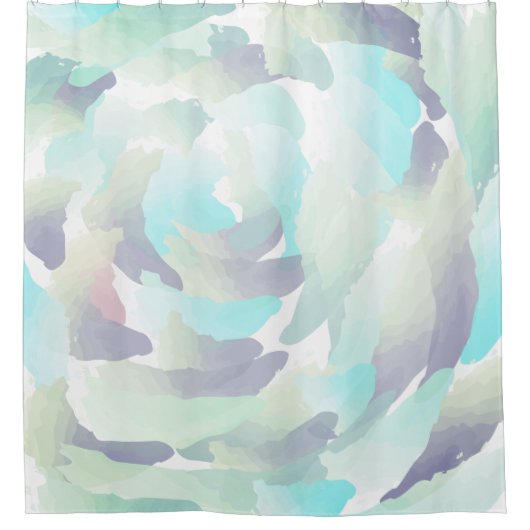 Waterverf Rain Clouds Douchegordijn (Voorkant)