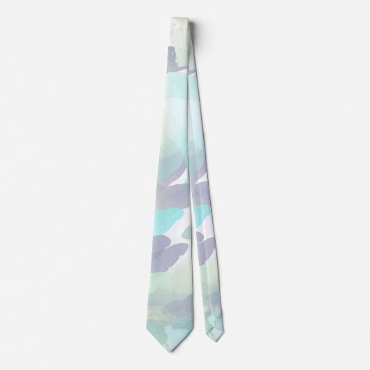 Waterverf Rain Clouds Stropdas (Voorkant)